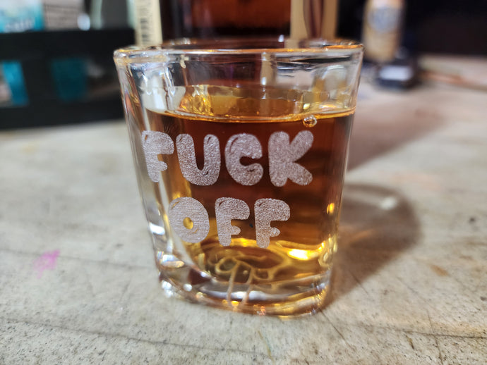 Adult Humor Middle Finger Shotglass