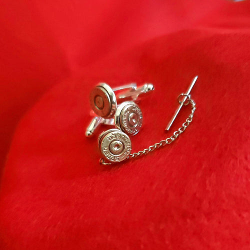 9mm Cufflinks and Tie Tack