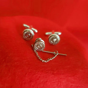 9mm Cufflinks and Tie Tack