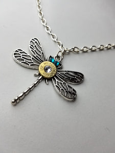 Bullets Necklace Dragonfly Pendant