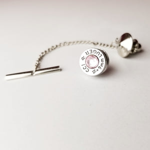 Bullet Tie Tack with Chain