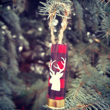 Shotgun Shell Christmas Ornaments Red Plaid