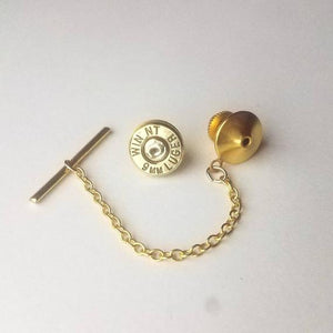 Bullet Tie Tack with Chain