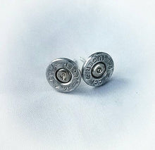 9mm Bullet Slice Earring Studs