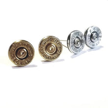 9mm Bullet Slice Earring Studs